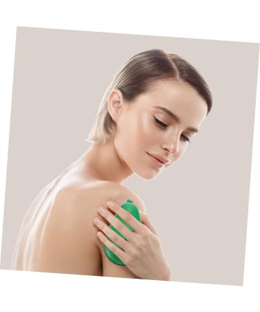 Lurrose 2 STK Acupressure Roller Massage Globe - Trigger Point & Body Massage Ball (11x6.5cm) - Green - Manual Back Roller for Pain Relief & Relaxation - Buy Online on GoSupps.com