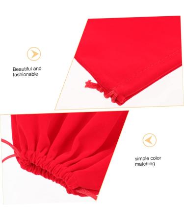 TOVINANNA 3pcs Hair Dryer Storage Bag Home Hair Dryer Bags Drawstring Hair Dryer Bags Red Flannel - Buy Online on GoSupps.com