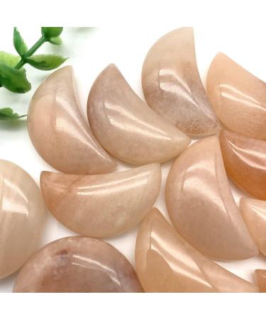 Natural Crystal Natural Pink Urine Crystals Stone Carved Moon Shaped Smooth Stone Crystals Room Decoration Natural Luster - Buy Online on GoSupps.com