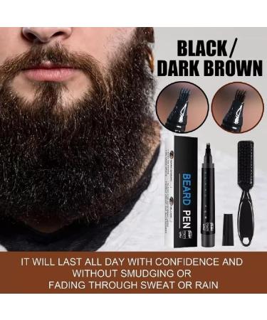 Beard Pen BoGoo Beard Pencil Filler Kit for Men - Long Lasting Natural Finish/Water and Sweat Proof - Black - Buy Online on GoSupps.com