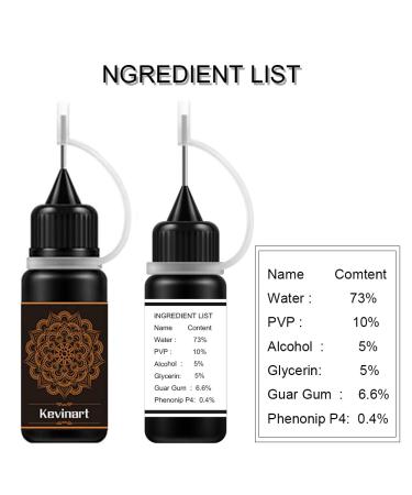 Brown Temporary Tattoo Kit with 60 Adhesive Stencils - Semi-Permanent Freehand Ink for Body Art - Body Painting Supplies for Men, Women, and Kids - Buy Online on GoSupps.com