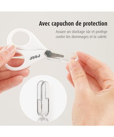 Reer BabyCare Nail Care Set | Baby Nail Scissors & Clippers - White | Safe & Easy Baby Grooming - Buy Online on GoSupps.com