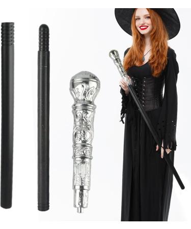 Halloween Costumes Walking Cane | Wand Scepter Cane for Halloween King Cosplay Prop - Festival King Cosplay Scepter Toy Halloween Photo Prop Accessory Decorations for Kids Adults Children Welts - Buy Online on GoSupps.com