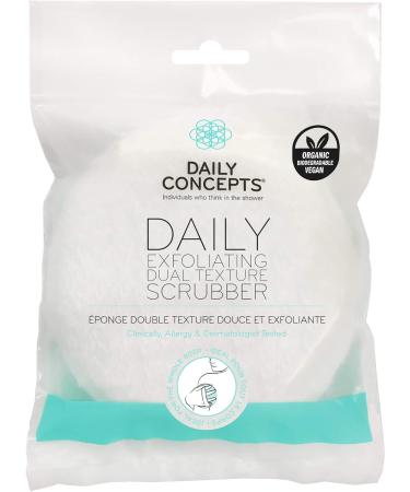 Daily Concepts Daily Exfoliating Dual Texture Scrubber with Smart Technology for a Light Body Scrub to help Get Rid of Impurities and Dead Skin Suitable for all Skin Types 12g - Buy Online on GoSupps.com