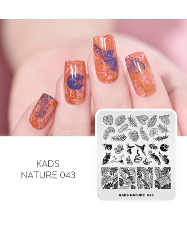 KADS Nail Art Stamping Plate - Nature Series NA043 | DIY Nail Art Decoration Tool for Stunning Designs - Buy Online on GoSupps.com