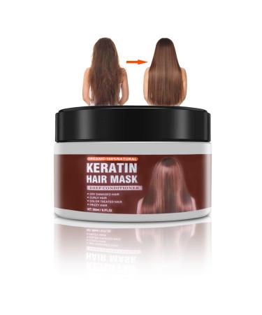 Karsell Hair Mask for Damaged Hair - Deep Repair Conditioning Argan Oil Treatment for Curly or Straight Thin Fine Hair E 8.7 Oz