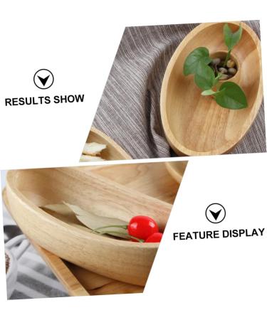 Zerodeko Boat Shaped Sushi Plate Wood Tray Wooden Tray Jewelry Tray Mini Foods Food Plate Dessert Plate Snack 20X11.5X4.5CM Assorted Color - Buy Online on GoSupps.com