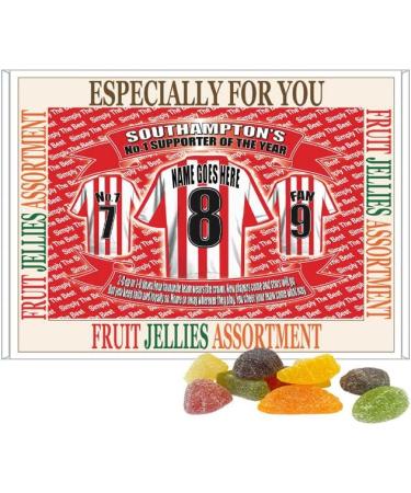 Southampton Football Shirt Personalised Gift Boxed Sweets Variety - Buy Online on GoSupps.com