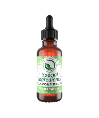Lemongrass Flavour Drop 30ml Highly Concentrated Versatile Food Flavouring - Vegan Non GMO Gluten Free Lemongrass 30ml