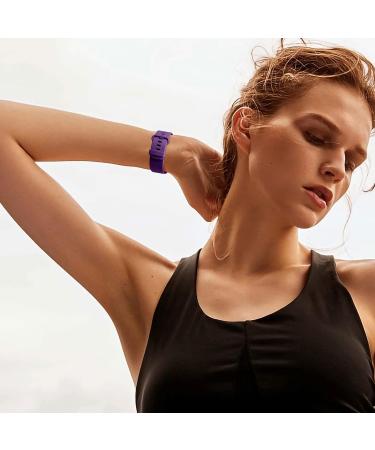 Wepro Waterproof Bands 3-Pack for Fitbit Charge 4/3/3 SE, Small & Large, Plum/Black/Blue - Women Men - Buy Online on GoSupps.com