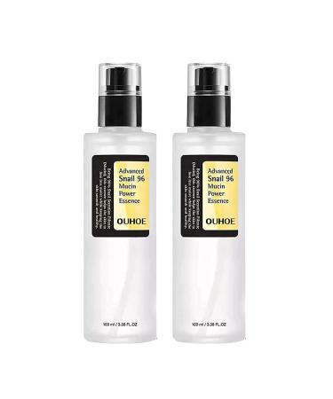 Snail Mucin Essence Snail 96 Mucin Essence Power Advanced Essence Repairing Hyaluronic Essence Soothing Snail Mucin Serum For Skin Care 100ml (2PC)