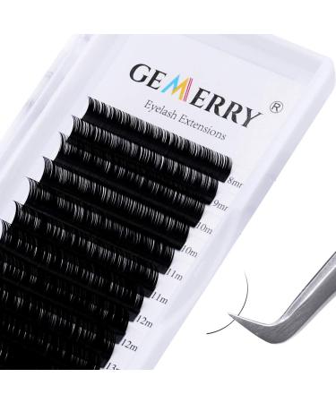 Individual eyelashes 1: 1 eyelash extension-0.18mm C curl eyelash length 8-14mm mix-classic individual lashes from gemerry (0.18-c curl-mix 8-14mm) 8-14mm Mix 0.18 C curl