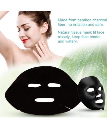 100 Pieces Ultra-Thin Compressed Facial Masks | DIY Beauty Mask with Black Charcoal & Bamboo | Moisturizing & Brightening - Buy Online on GoSupps.com