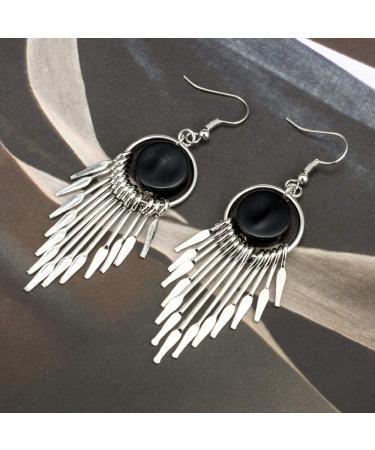 12 Pairs Drop Dangle Earrings boho Fashion Jewelry Vintage Statement Boho Bohemian Earrings Set for Women Girls 1 Silver - Buy Online on GoSupps.com