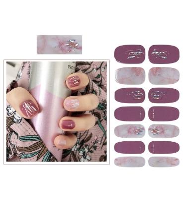 SIUSIO 112pcs Gradient Glitter Nail Wraps with Crystal Glass Nail File - Nail Polish Strips for Women and Girls in Gray - Buy Online on GoSupps.com