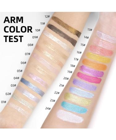  HIFFEY Pearlescent glitter eyeshadow long-lasting liquid coated eyeliner silky texture high shine easy to wear sparkling eye makeup (Color: 2) - Buy Online on GoSupps.com