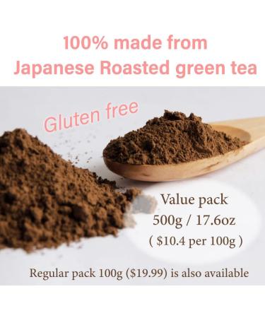 Organic Hojicha Powder 100g/500g -Premium culinary grade from Japan | Japanese Tea KIMIKURA (500g) - Buy Online on GoSupps.com