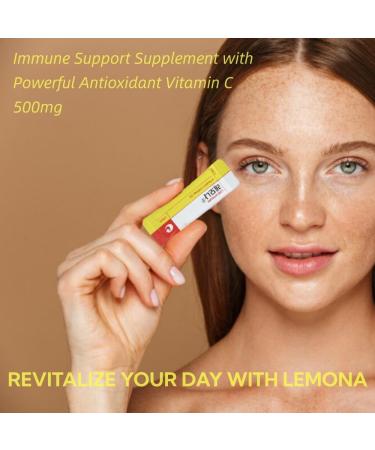 Kyung Nam Pharm LEMONA Official with Vitamin C 500mg, 190 Sticks, Vitamin B6 & B2, Easy to Take for Daily Energy Boost and Immune Support Korean Food, Lemon Flavored - 190 Sticks - Buy Online on GoSupps.com