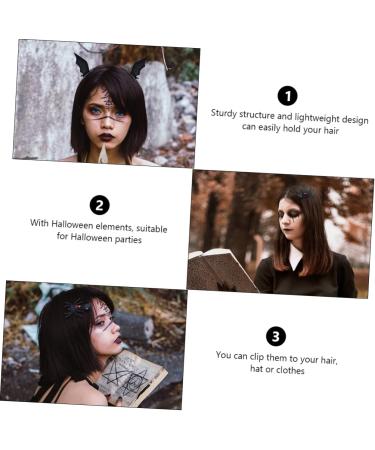 Didiseaon Spider Web Hair Clips Makeup Teen Girl Ghost Cosplay Devil Hat Kids Hairpin - Buy Online on GoSupps.com