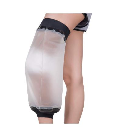 Adult Knee Cast Cover Shower Waterproof Knee Surgery Shower Cover, Watertight Shower Bandage and Wound Protector for Knee Replacement Surgery, Cast and Wound