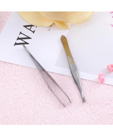 Frcolor Stainless Steel Eyebrow Tweezers - Professional Armchair Slide Design for Precision Grooming - A011 - Buy Online on GoSupps.com