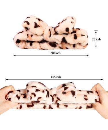 8 Pack Coral Fleece Spa Headband Set for Women - Makeup & Facial Hair Band with Bow, Terry Cloth Headbands for Shower and Face Washing - Buy Online on GoSupps.com