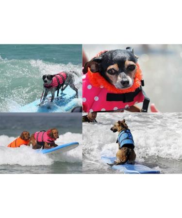 Shop Shtgoi Dog Chest Reflective Lifeguard Vest - Safety Swim Suits for Small Dogs - Pink Dotted XS for Water Activities - Buy Online on GoSupps.com