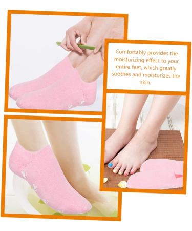 FOMIYES 3 Pairs Foot Gel Socks Vegetable Gel Ripstop Socks Miss Pedicure - Buy Online on GoSupps.com
