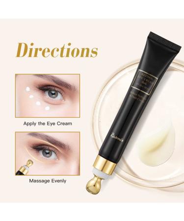 RAZONIX Retinol Eye Cream 20g - Dark Circle & Puffiness Reducer | Anti-Aging for Wrinkles & Fine Lines - Buy Online on GoSupps.com
