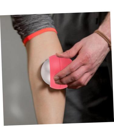 Coolhiya Handheld Massage Ball - Portable Ice Roller for Relaxation | 6.5x6.5 cm Pink Massage Device for Home Use - Buy Online on GoSupps.com