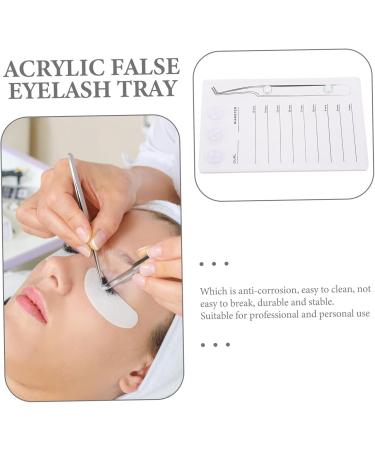 Homoyoyo Palette Magn tique Acrylique pour Extensions de Cils Format Moyen Organisateur de Faux Cils Professionnel pour Pose D extensions Salon et Domicile Blanche - Buy Online on GoSupps.com