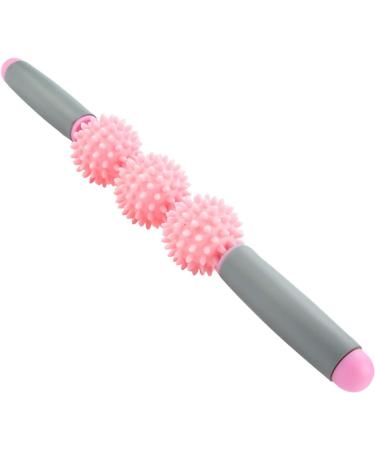 EVTSCAN Muscle Roller Stick Yoga Stick for Back Arms Shoulder & Legs Cellulite Spike Ball (Pink & Green) | International Shipping Available - Buy Online on GoSupps.com