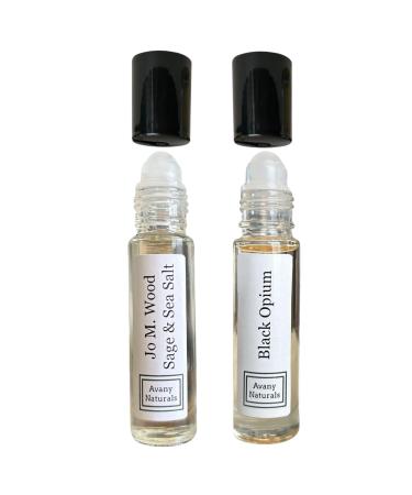 Perfume Sampler Set Woman - Perfumed Body Oil Mini Perfume Rollerball Fragrance Oil Small Perfume Samples Travel Size Cologne 2 pc Duo (Set #3)