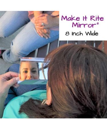 8-Inch Wide 2-Way Make It Rite Mirror for Face Down Vitrectomy and Proning Lung Recovery | Easy TV Viewing | Invented 1994 - Buy Online on GoSupps.com