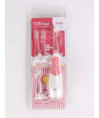 Seago Electric Toothbrush for Children 0-3 Years - LED Light Smart Timer Waterproof IPX7 SG513 Pink | International Shipping Available - Buy Online on GoSupps.com