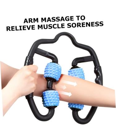 Inoomp Hand Massager - Anti-Stress Trigger Point Roller for Deep Tissue Relief | Fitness & Muscle Relaxation - Sky Blue & Black - Buy Online on GoSupps.com