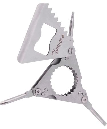 VEBODI Surf Fin Key Tool with 6 FCS Screws | Multi-Functional Surfing Accessory for Surfers | Includes Wax Comb, Scraper, Bottle Opener, and Keychain - Buy Online on GoSupps.com