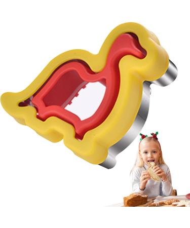 Niceram Sandwich Cutter & Sealer | Stainless Steel Dinosaur Kids Sandwich Maker | Easy Peanut Butter & Jelly Cutter for Children & Toddlers - Buy Online on GoSupps.com