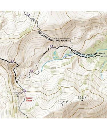 Colorado 14ers Map Series 7 of 16: Columbia, Harvard, Belford, Huron, Missouri, Oxford - Buy Online on GoSupps.com