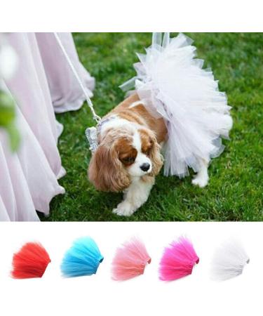 Aivtalk Pet Dog Cat Halloween Costume - Tutu Outfit for Dogs & Cats - White Tulle Skirt for Parties - Buy Online on GoSupps.com