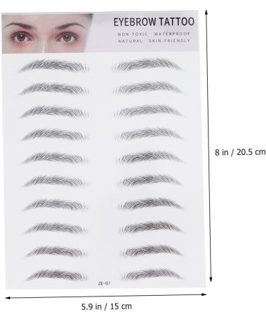 Ipetboom 4 Pcs 3d Eyebrow Stickers Honeycomb Lip Gloss Tube Eyebrow Tool Transfer Stickers Water Proof 6d - Buy Online on GoSupps.com