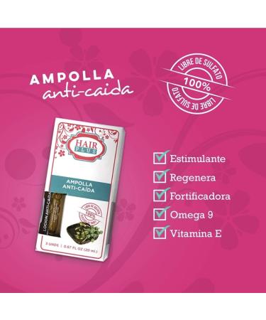 Hair Plus Ampolla Anti-Caida - Pack of 3 (.67 oz each) | Hair Loss Treatment - Buy Online on GoSupps.com