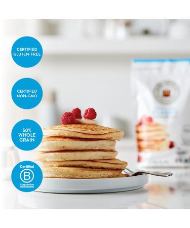 King Arthur Gluten-Free Classic Pancake Mix - Non-GMO Project Verified | Certified Kosher - 15oz (Pack of 6) | Packaging May Vary - Buy Online on GoSupps.com