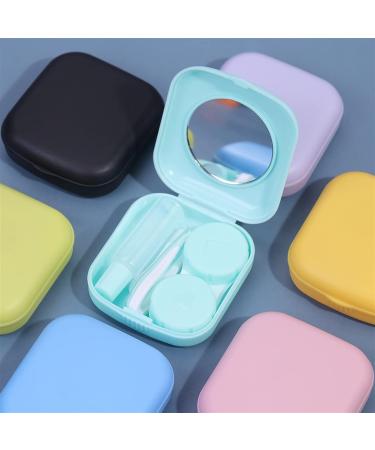 Beautiful Yellow Travel Kit for Contact Lenses - NFEGSIYA Mini Lens Case with Mirror | Easy Carry & Perfect for International Shipping - Buy Online on GoSupps.com