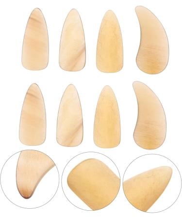 POPETPOP Guitar Pick 8 Pcs Guzheng nail pieces fingernail protectors kids guitar picks Finger Nails instrument fake nails para adultos kid stuff Guzheng Picks protection horns child 3X1.2X0.1CM Light Yellow - Buy Online on GoSupps.com