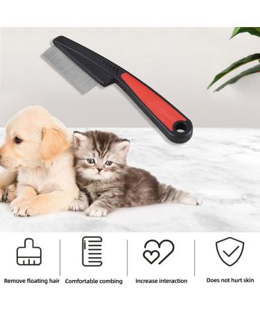 Buy Bzkser Profi Flea Comb for Dogs & Cats - 2 Pack Anti-Flea & Lice Comb with Rounded Metal Tines - Effective Against Parasites - Buy Online on GoSupps.com