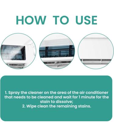 Generic No Wash Air Conditioner Coil Cleaner Spray - Heavy Foam Detergent for Effective AC Cleaning | Household AC Maintenance (1 Pc - Buy Online on GoSupps.com