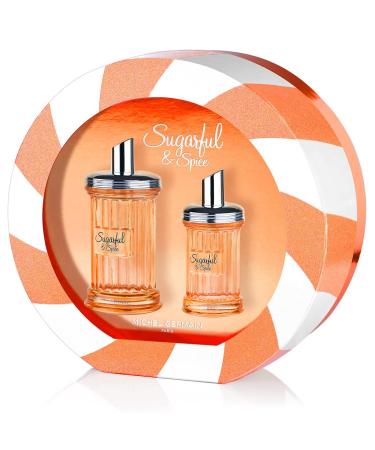 Michel Germain Sugarful & Spice Eau de Parfum Spray Women's Fragrance Top Notes of Sparkling Blood Orange Pink Peony Flirty & Playful Gift for Her 4.6 Fl Oz (Pack of 1)