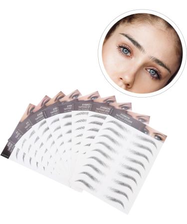 Baluue 9 Sheets Makeup Cosmetics Eyebrow Tattoos for Women Brow Makeup Grooming Shaping Authentic 21.50X14.50X0.10CM Black - Buy Online on GoSupps.com