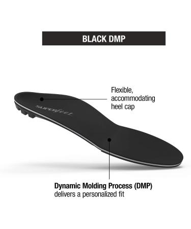 Superfeet BLACK DMP Memory Foam Orthotic Insoles for Sensitive Feet - Small/C - Buy Online on GoSupps.com